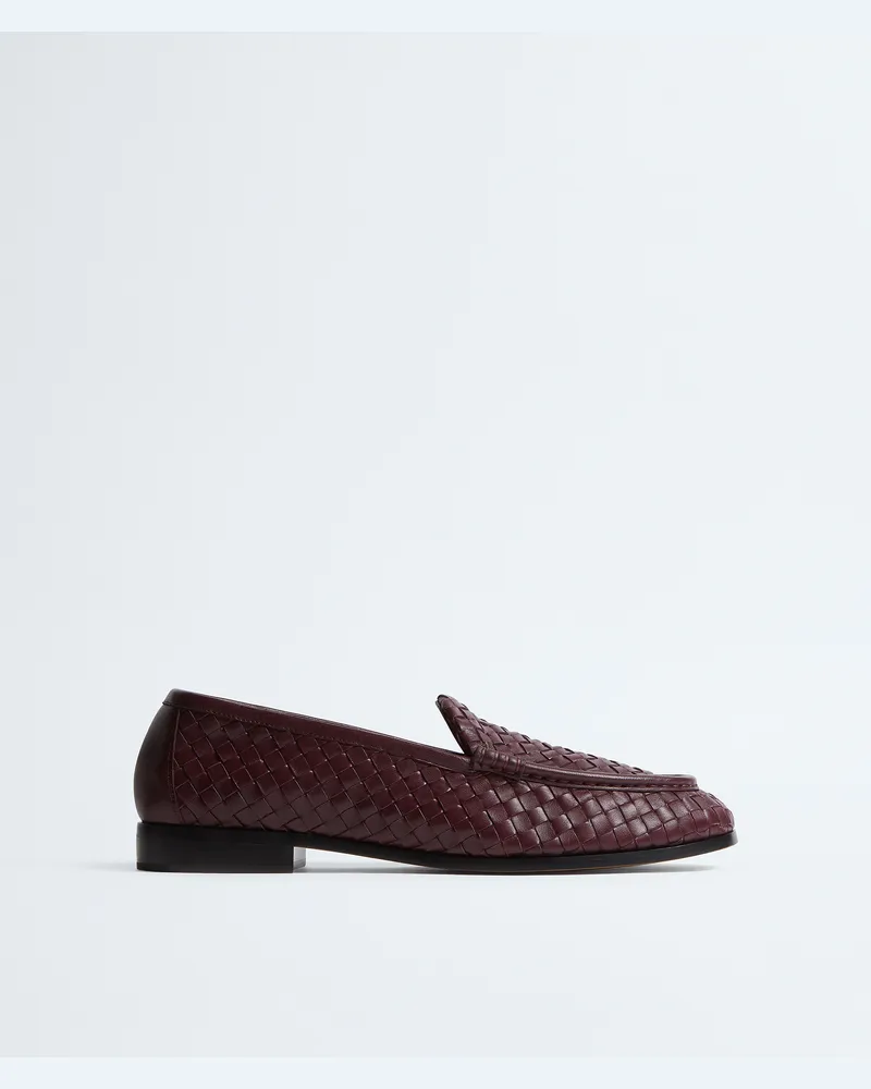 Bottega Veneta Silenzio Loafer - Bordeaux - Herren 100 % Lammleder Bordeaux