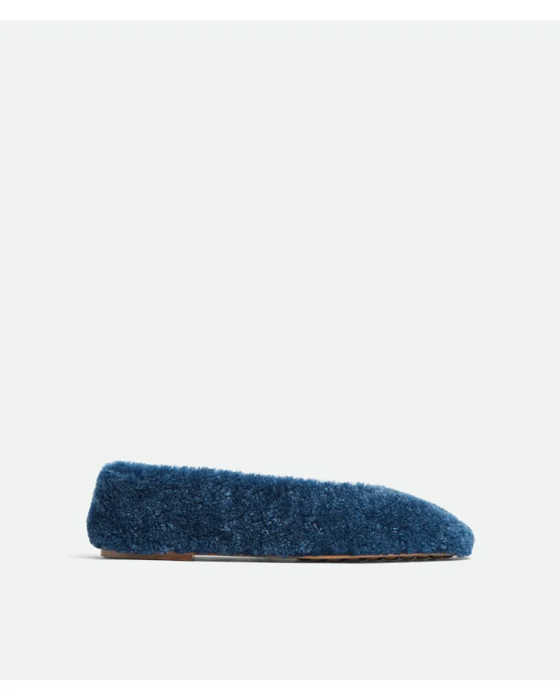 Bottega Veneta Rosa Ballerinas - Blau - Damen 100 % Merino-Shearling Blau