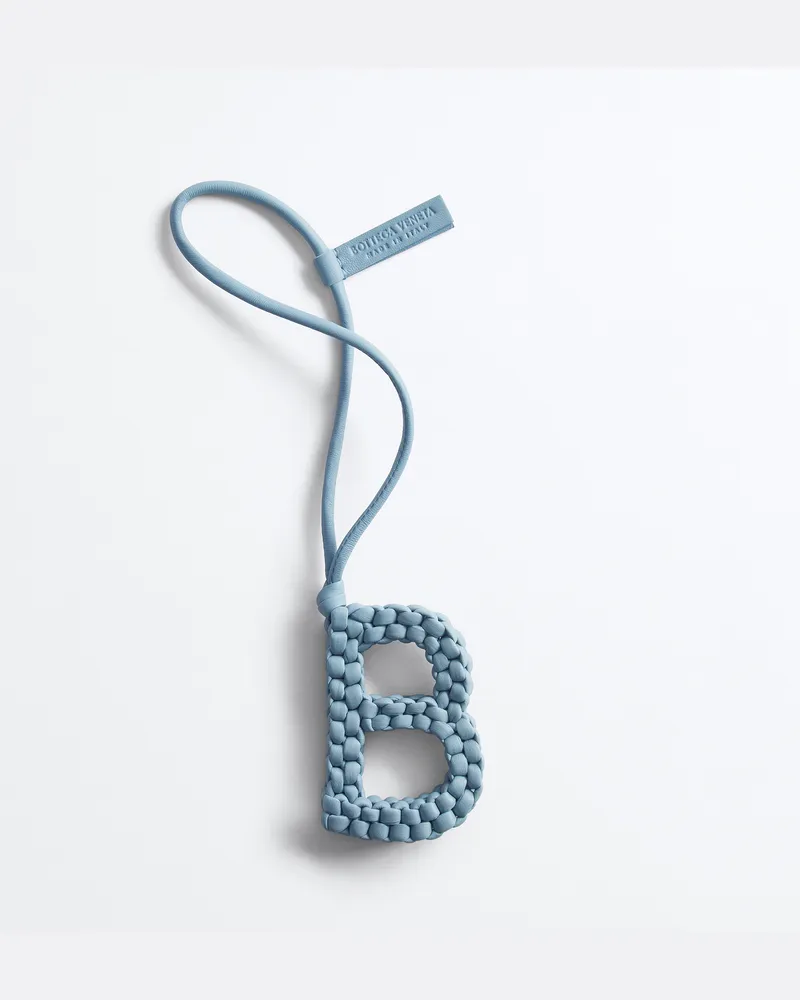 Bottega Veneta Buchstabe B-Charm-Blau - Unisex Blau