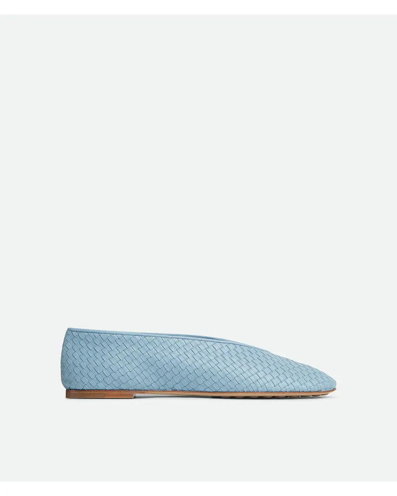 Bottega Veneta Rosa Ballerinas - Blau - Damen 100 % Lammleder Blau