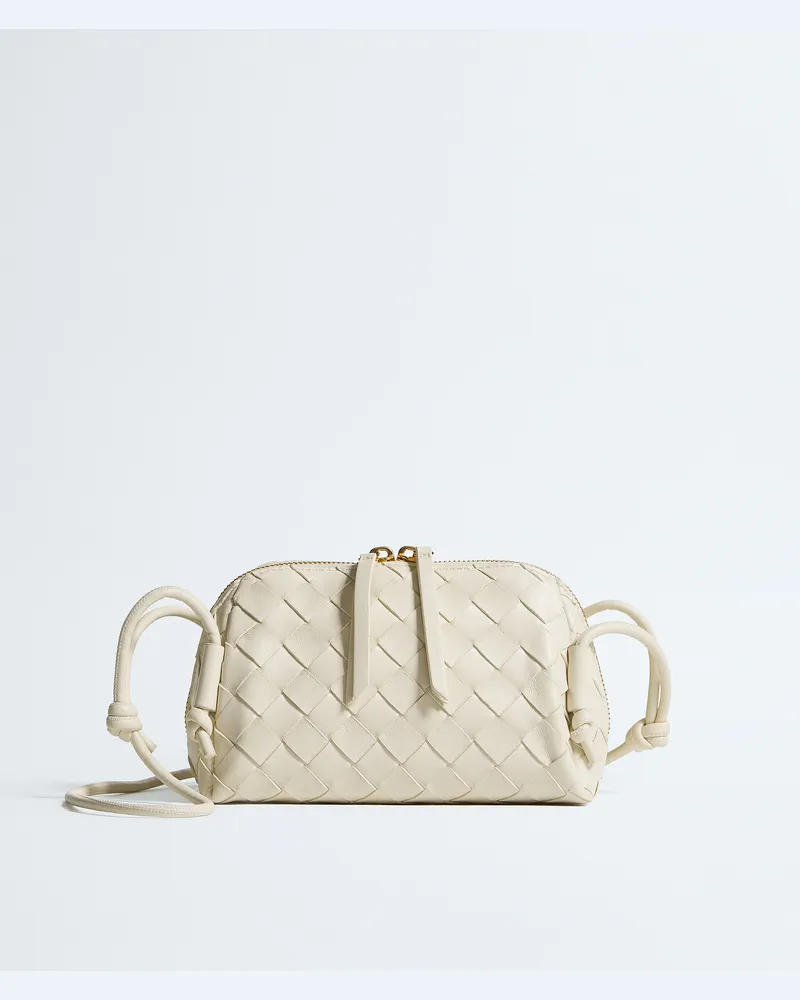 Bottega Veneta Intrecciato Concert Pouch - Weiss - Damen - 100 % Lammleder Weiss