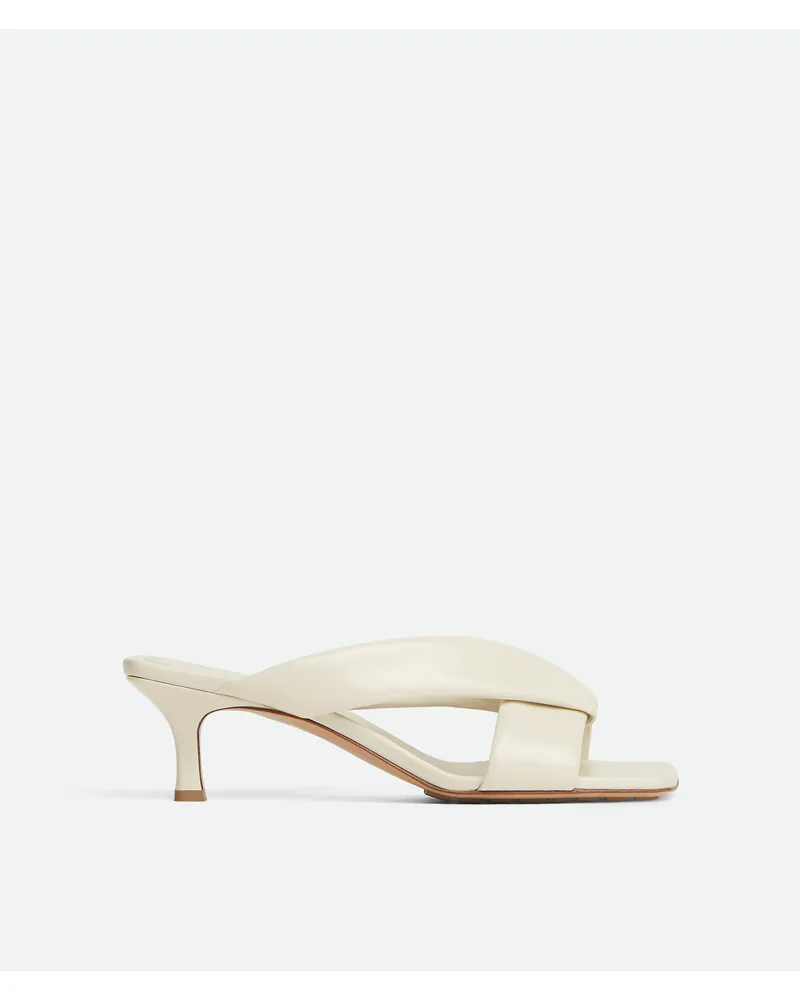 Bottega Veneta Riva Mules - Weiss - Damen 100 % Kalbsleder Weiss