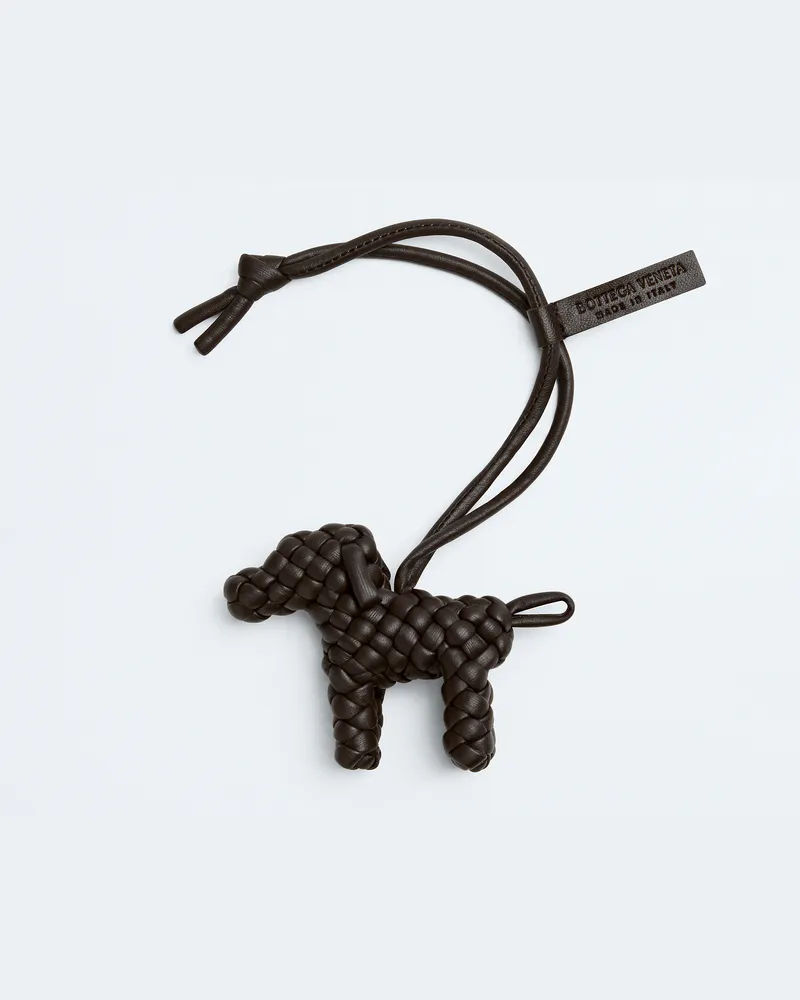 Bottega Veneta Dog Charm - Braun - Herren - 100% Lammleder Braun