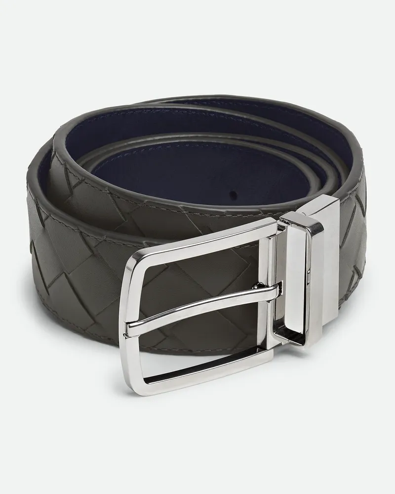 Bottega Veneta Intrecciato Wendegürtel Graphite