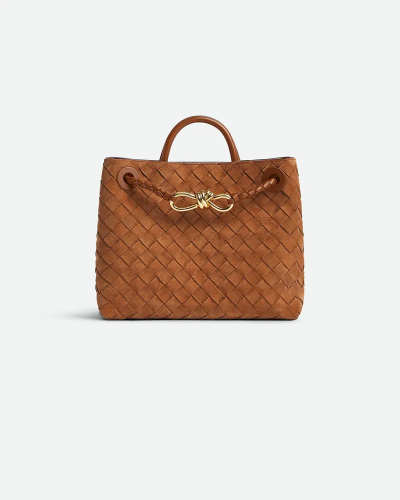 Bottega Veneta Kleine Andiamo - Braun - Damen - 100 % Kalbsleder Braun