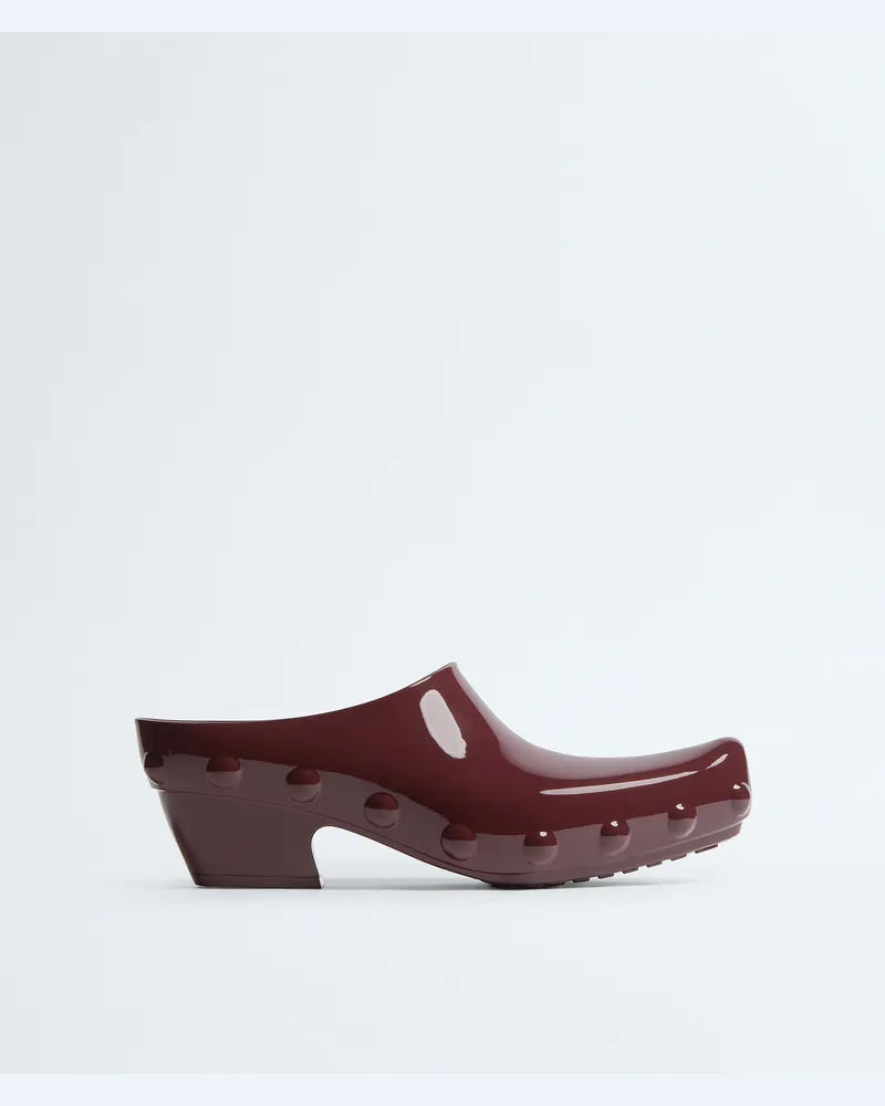 Bottega Veneta Gondola Clog - Bordeaux - Damen 100% Gummi Bordeaux