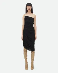 Bottega Veneta Kleid Aus Viskosejersey Black