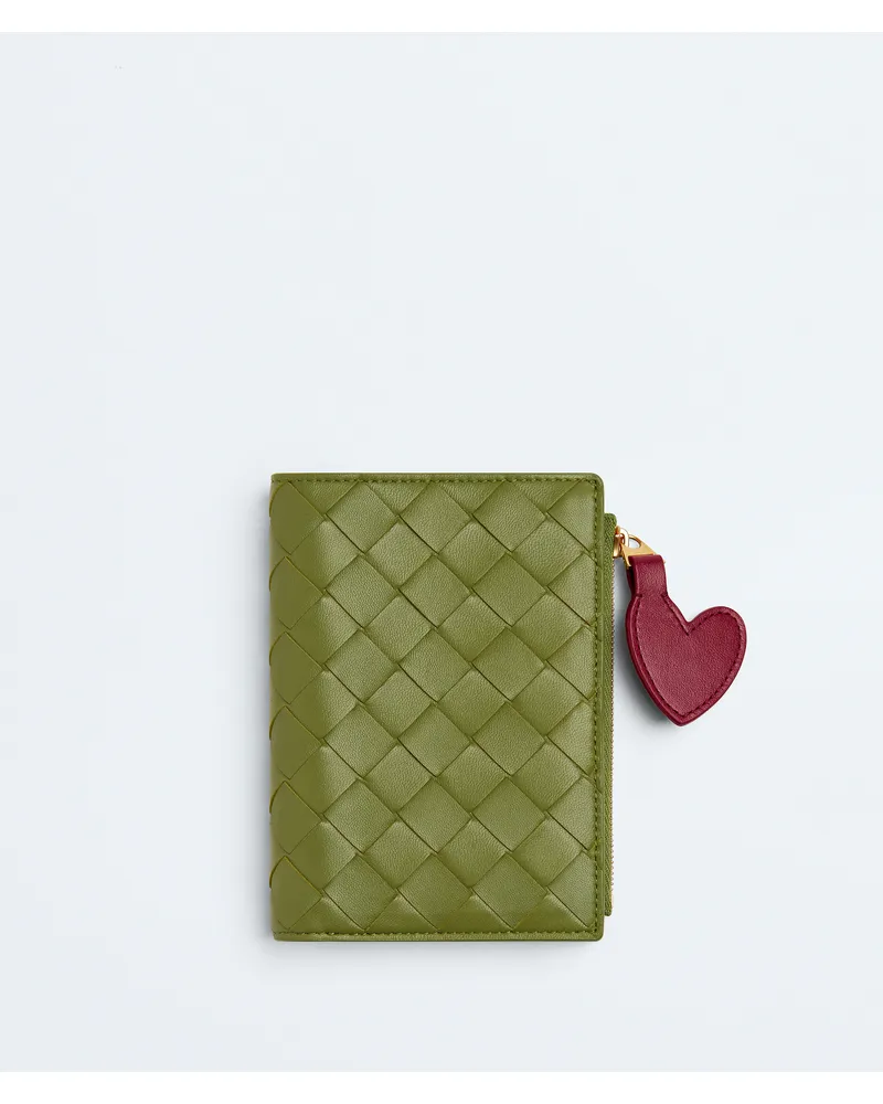 Bottega Veneta Intrecciato Reisepassetui Matcha