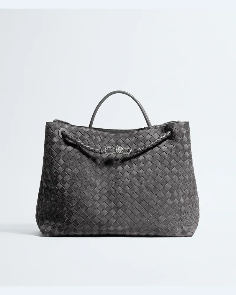 Bottega Veneta Große Andiamo-Grau - Damen Grau