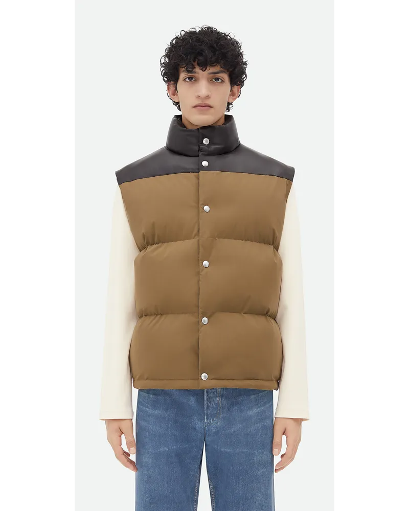 Bottega Veneta Wete Au Mattiertem Popeline Und Leder Liana