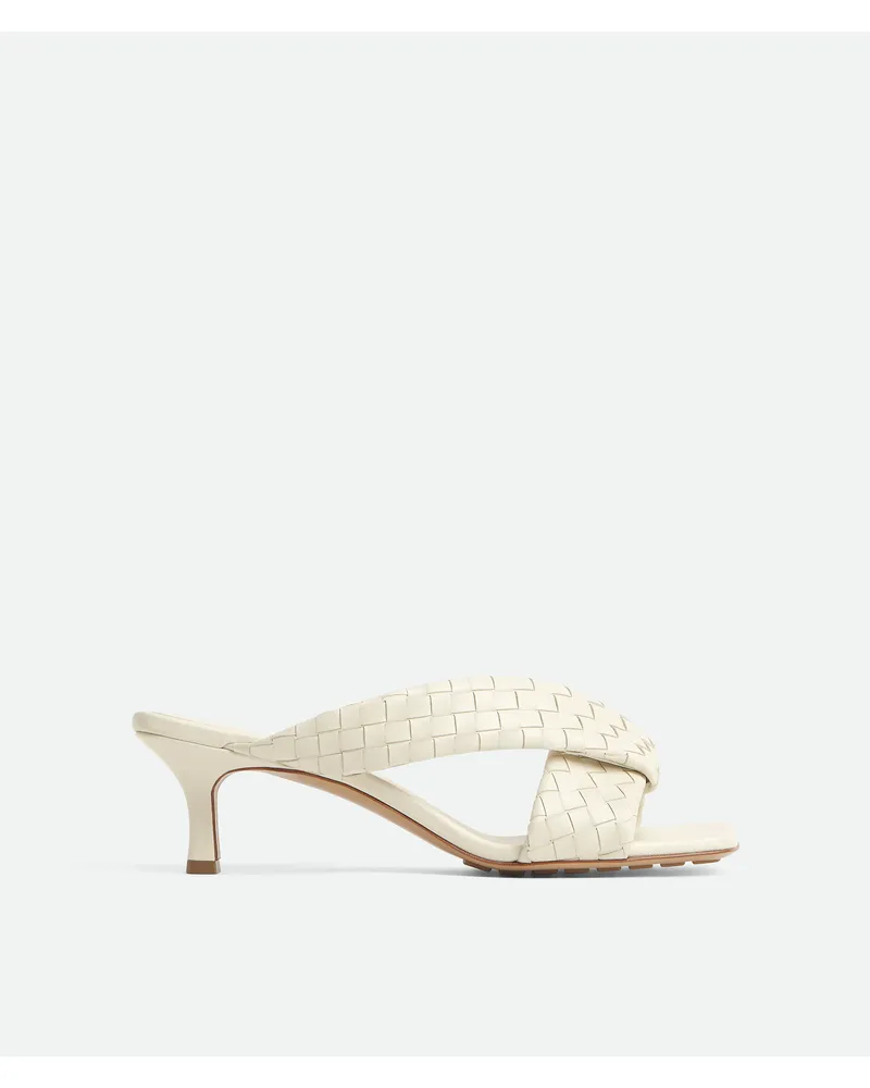 Bottega Veneta Riva Mules - Weiss - Damen 100 % Lammleder Weiss