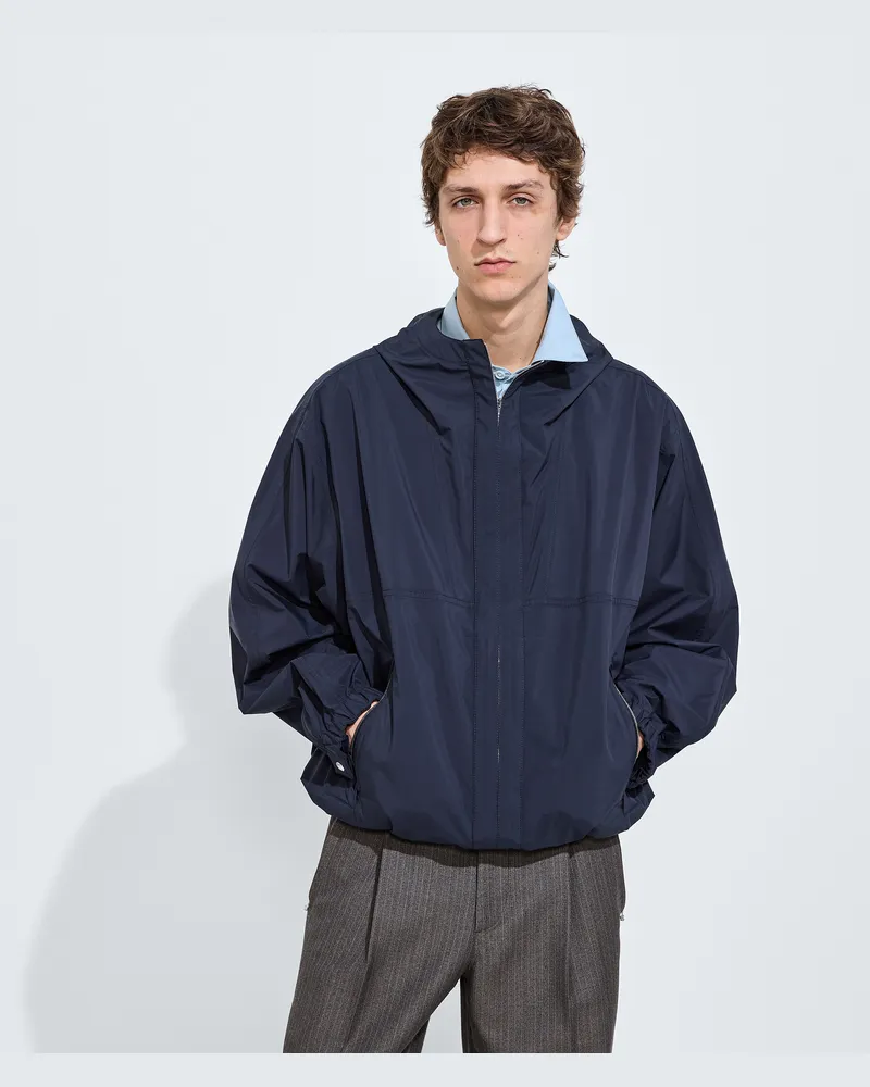 Bottega Veneta Funktionaler Kapuzenblouson-Grau & Silberfarben - Herren Grau