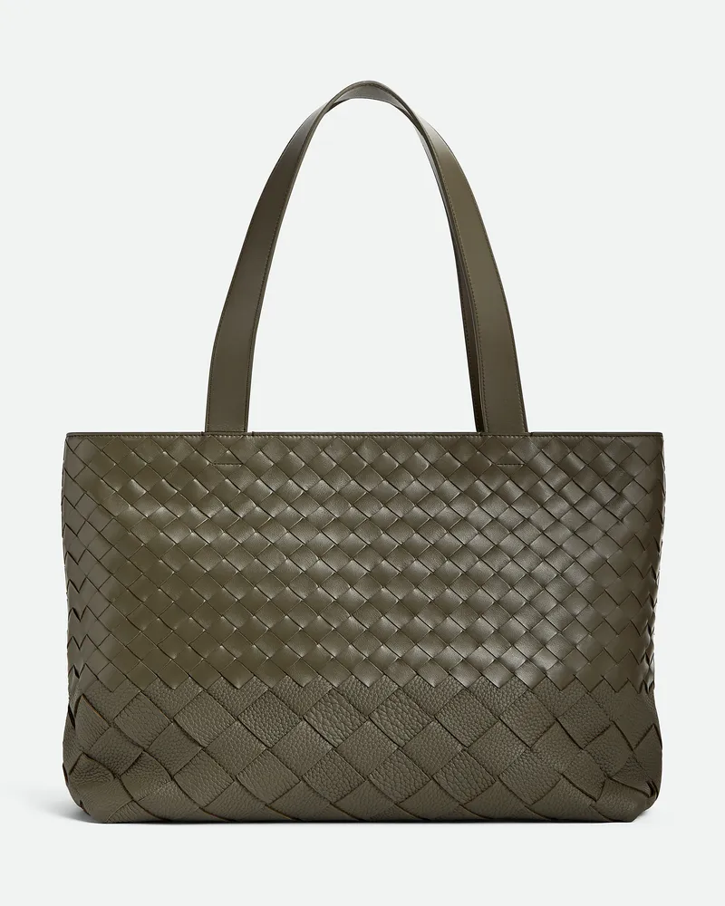 Bottega Veneta Kleine Intrecciato Tote Mit Zip - Grün - Herren - 100 % Kalbsleder Grün