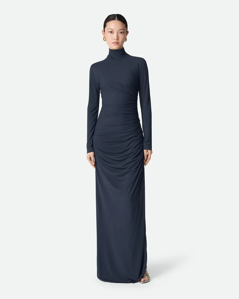 Bottega Veneta Kleid Aus Viskosejersey-crêpe Abyss