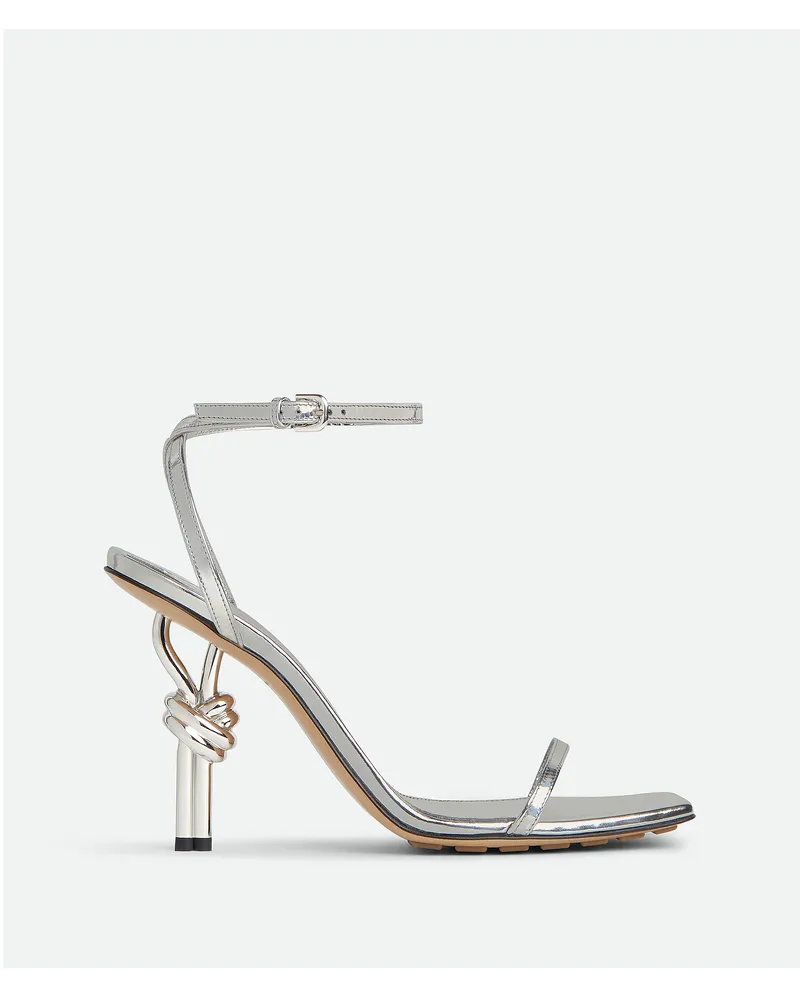 Bottega Veneta Knot Sandalen Silver