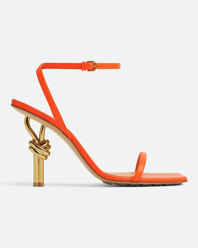Bottega Veneta Knot Sandalen - Orange - Damen Lambskin Orange