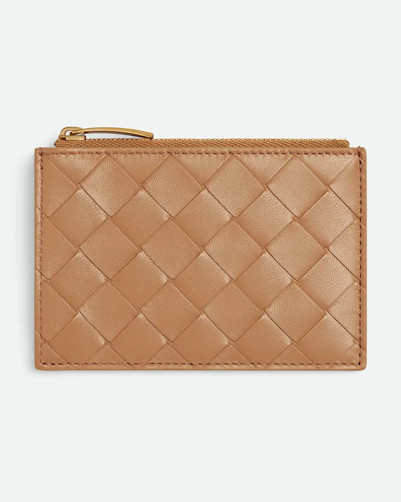 Bottega Veneta Intrecciato Kartenetui Mit Reißverschluss - Braun - Damen Braun