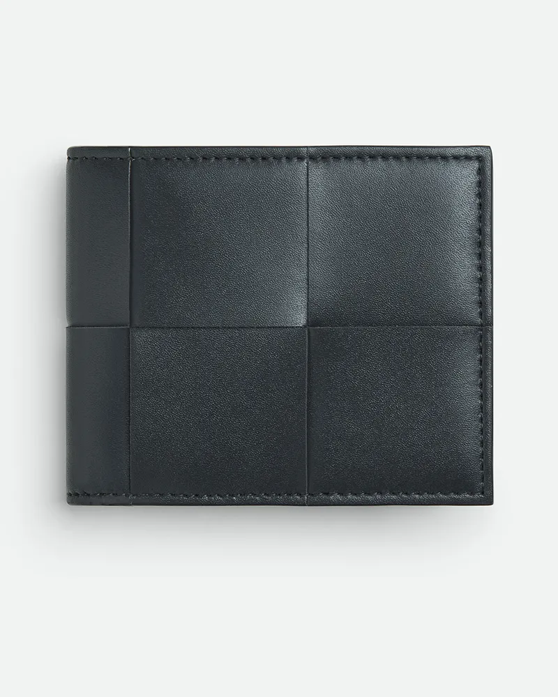 Bottega Veneta Cassette Bifold Portemonnaie Mit Münzfach Ardoise