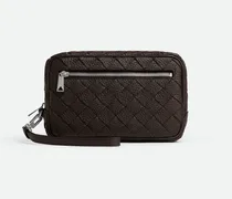 Kleine Intrecciato Pouch Mit Handgelenkschlaufe