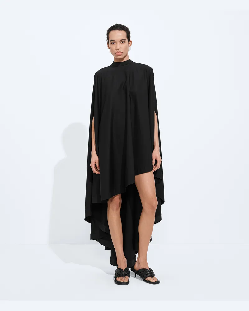 Bottega Veneta Kaftankleid aus leichter Wolle-Schwarz - Damen Schwarz