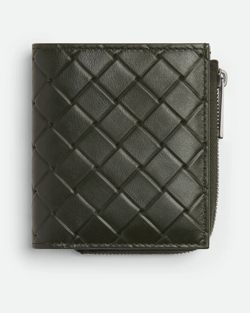 Bottega Veneta Intrecciato Stamp Bi-fold Portemonnaie - Grün - Herren Grün