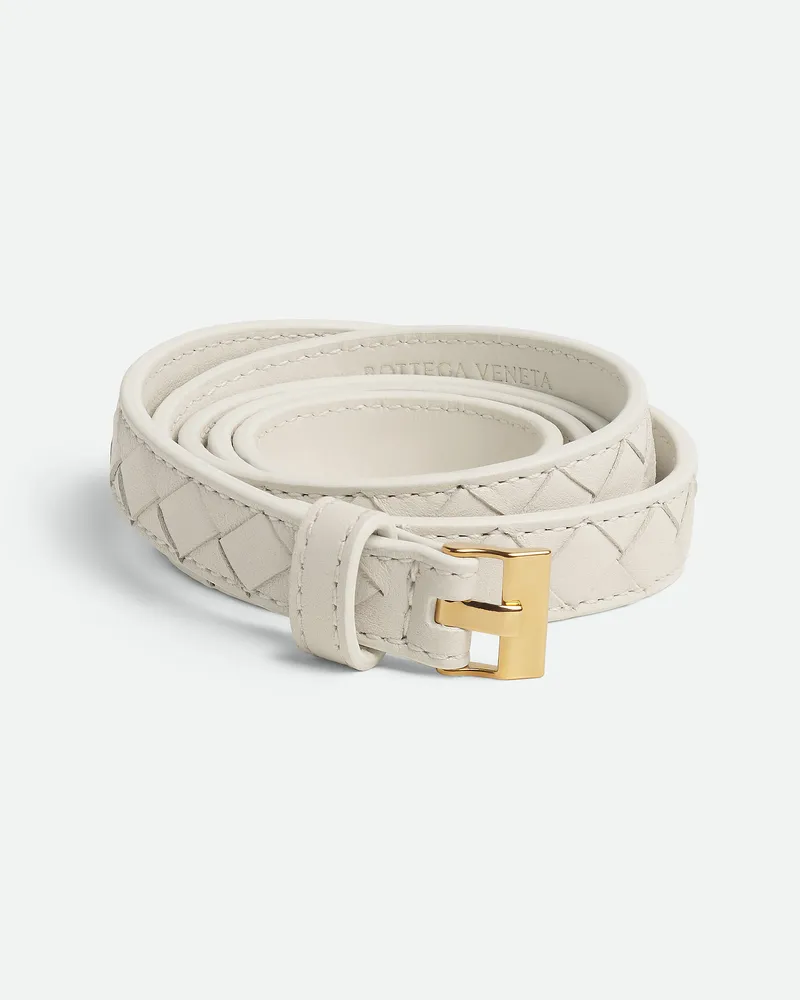 Bottega Veneta Dünner Watch Gürtel Chalk