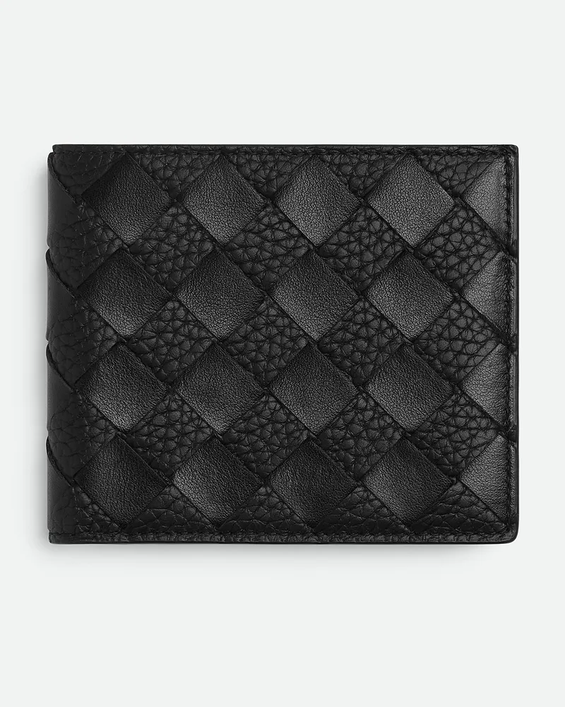 Bottega Veneta Intrecciato Bi-fold Portemonnaie Black