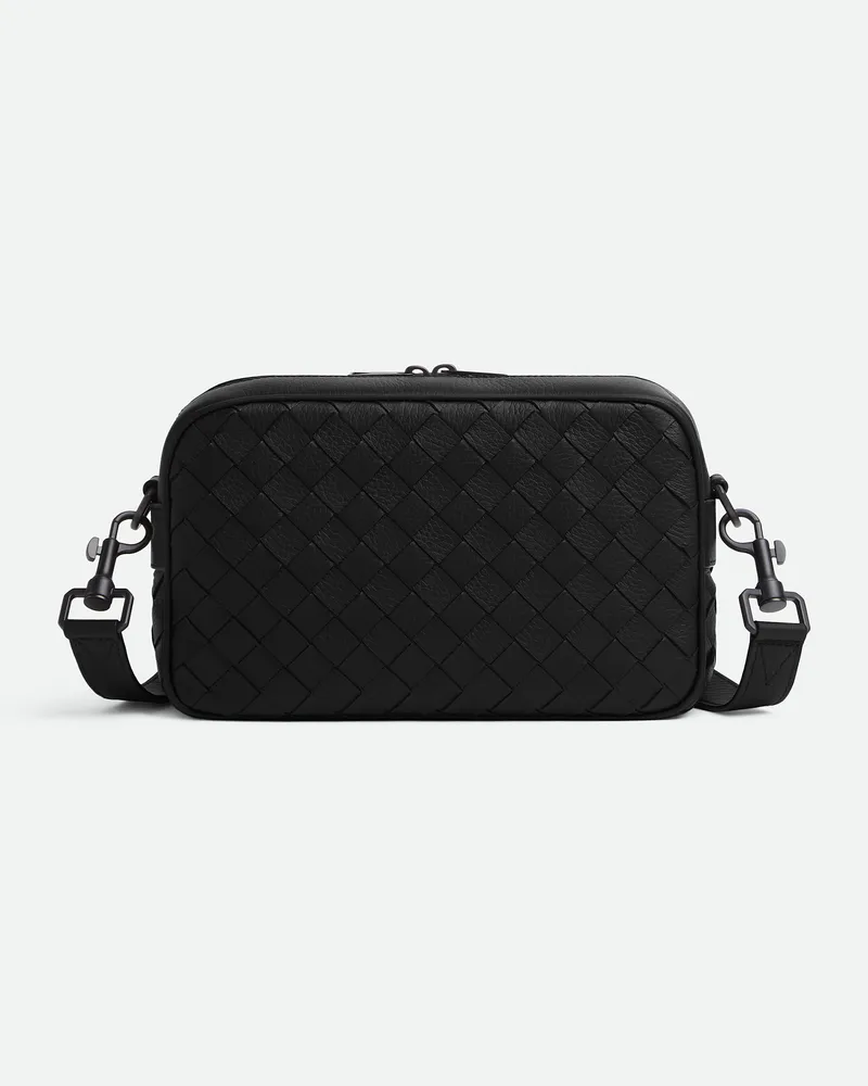 Bottega Veneta Kleine Intrecciato Camera Bag - Schwarz - Herren - 100% Hirschleder Schwarz