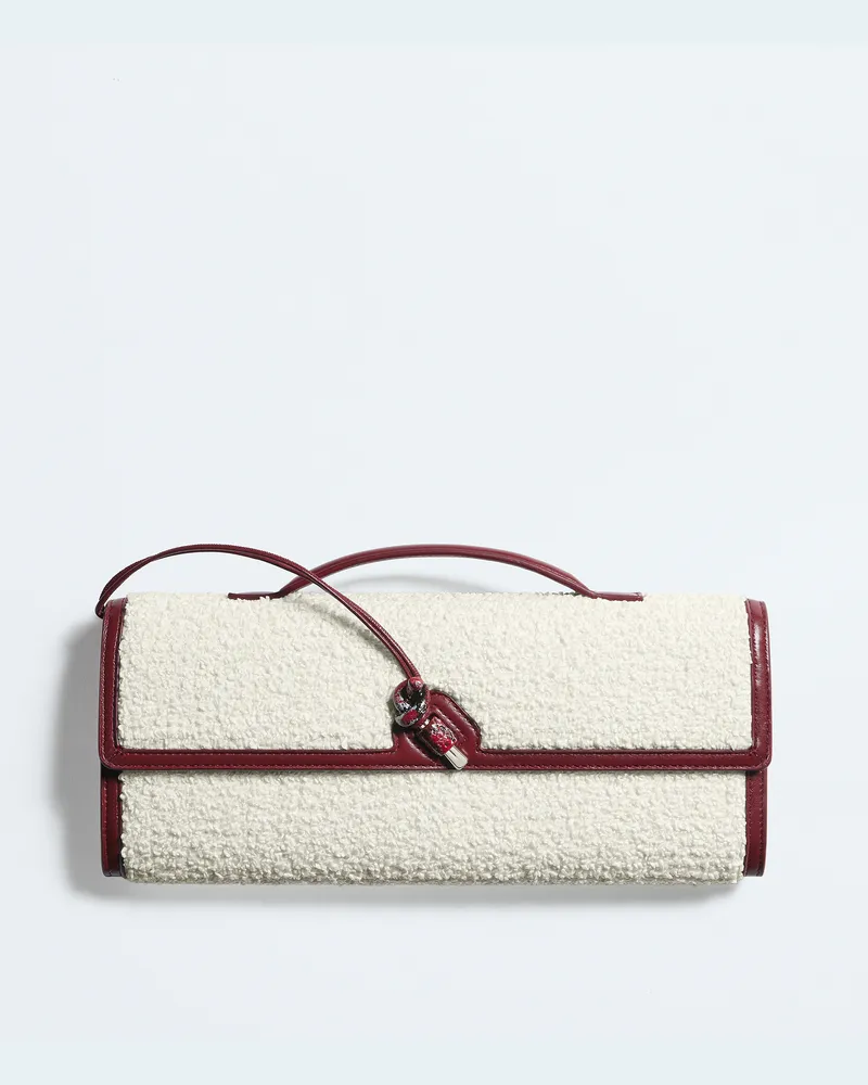 Bottega Veneta Andiamo Clutch - Rot - Damen - 82% Polyamid, 8% Elasthan & 10% Lammleder Rot