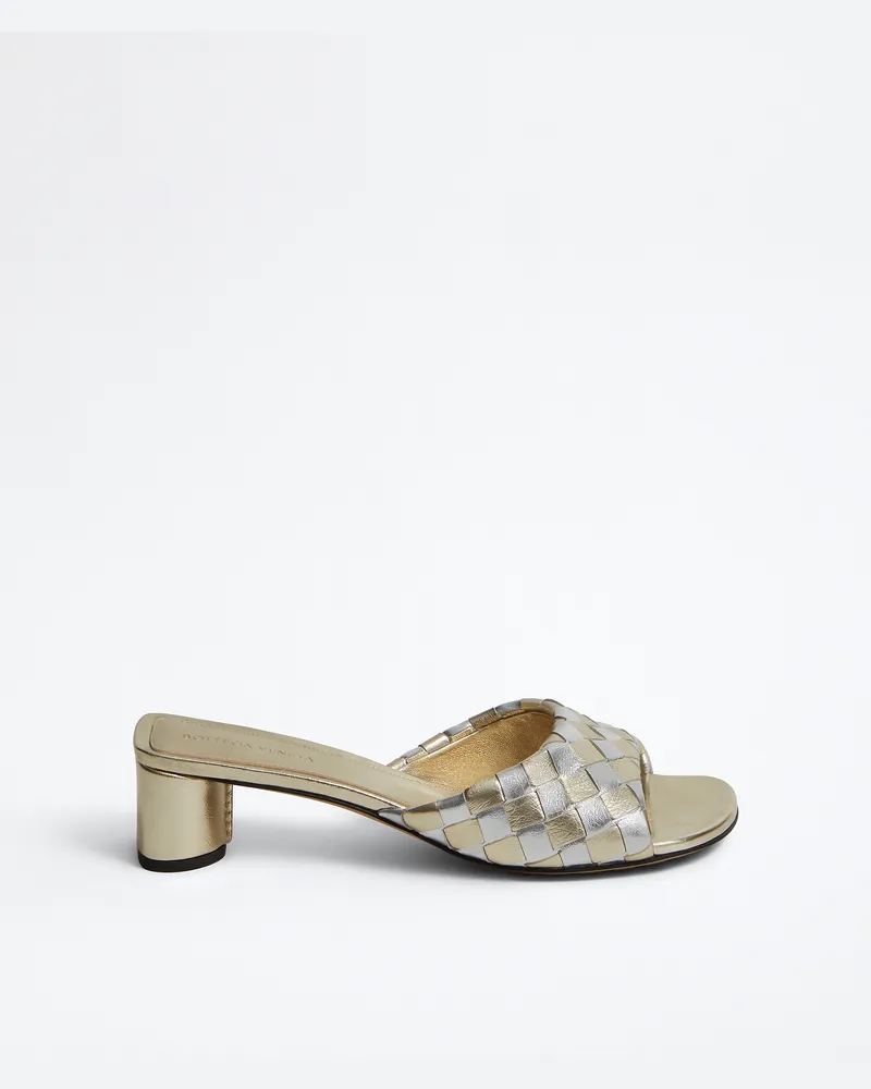 Bottega Veneta Livia Mules-Silber - Damen Silber