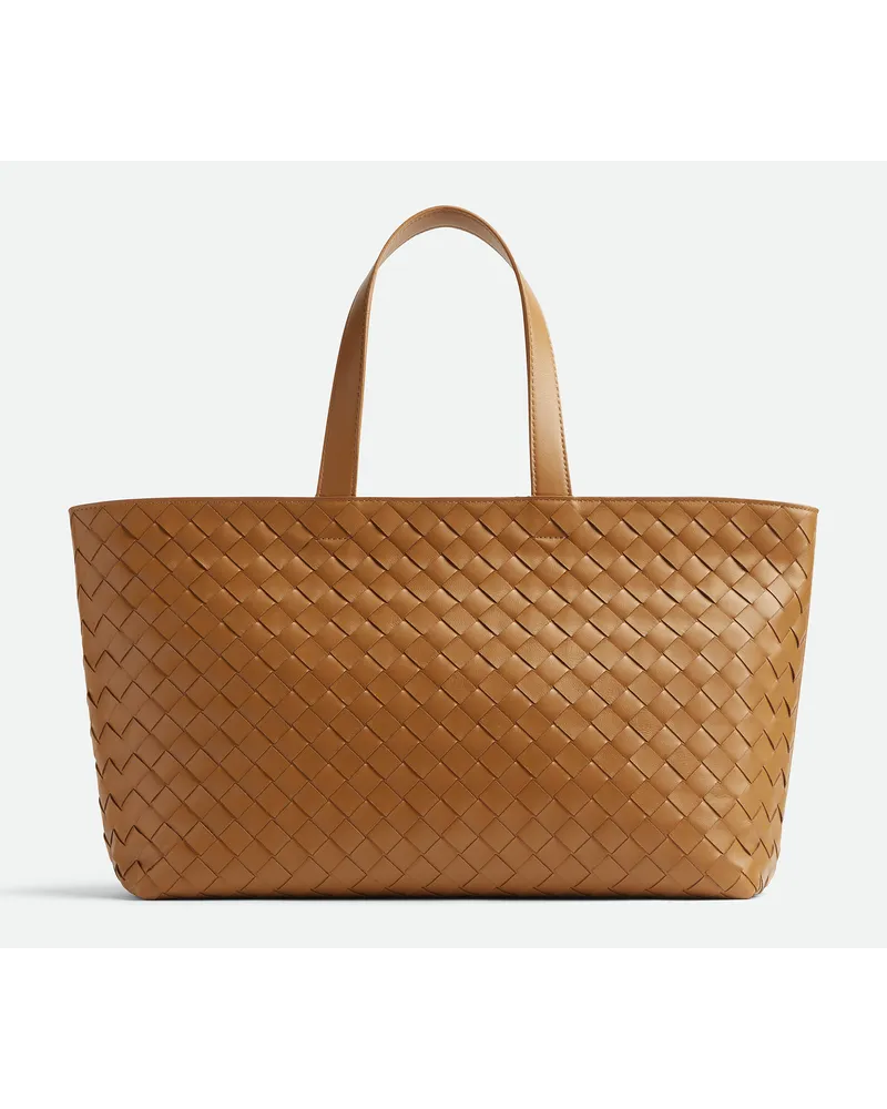 Bottega Veneta Intrecciato Tote Bag Camel