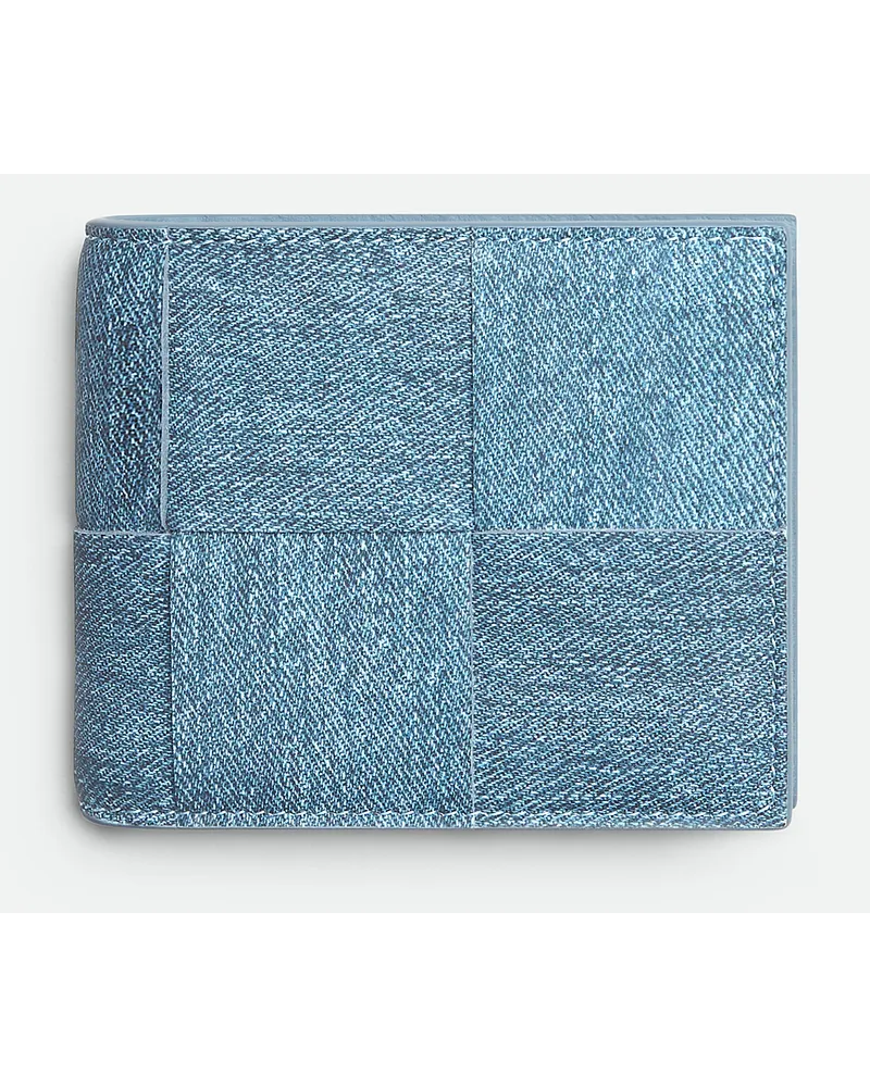 Bottega Veneta Cassette Bifold Portemonnaie Mit Münzfach Blue