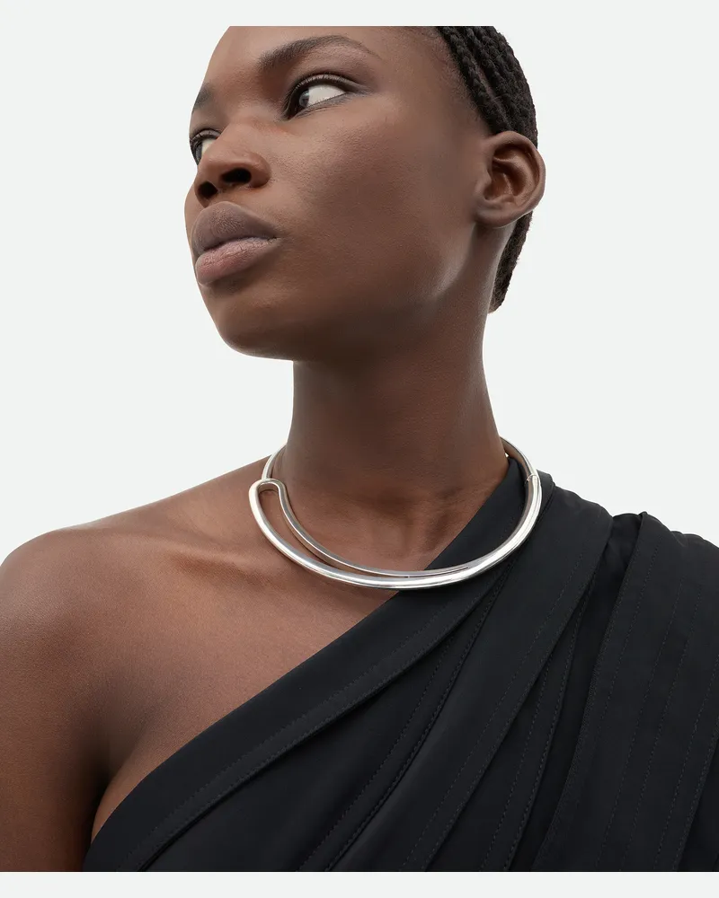 Bottega Veneta Frills Halskette Silver