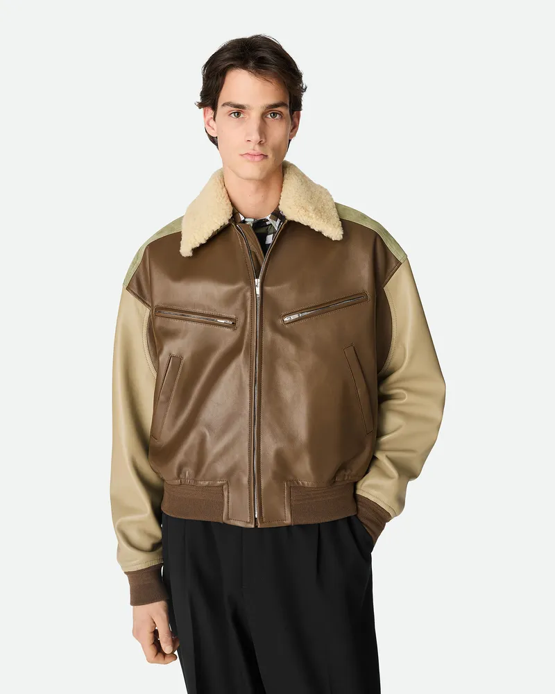 Bottega Veneta Blouson Aus Nappaleder Dk