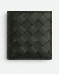 Bottega Veneta Schs Intrecciato Bifold Portemonnaie Dark