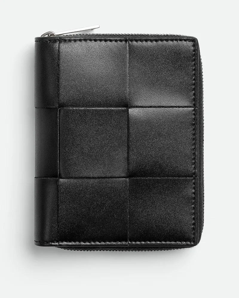 Bottega Veneta Portemonnaie Mit mlafendem Zipper Black