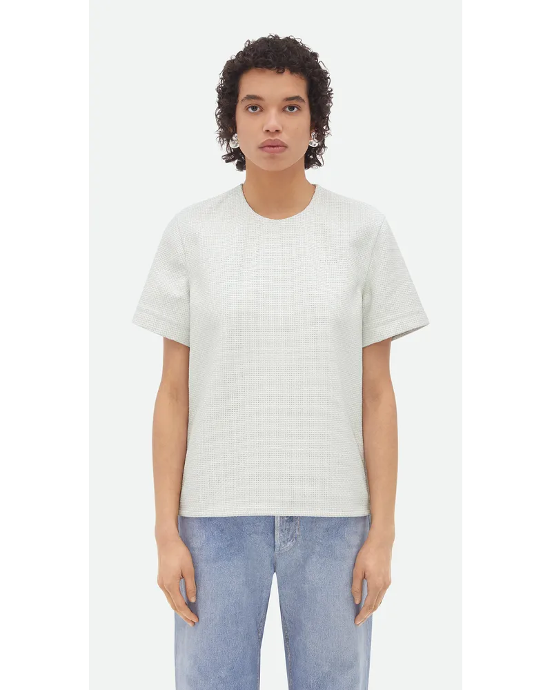 Bottega Veneta Thirt Au Leder Mit Miniintrecciato Optic