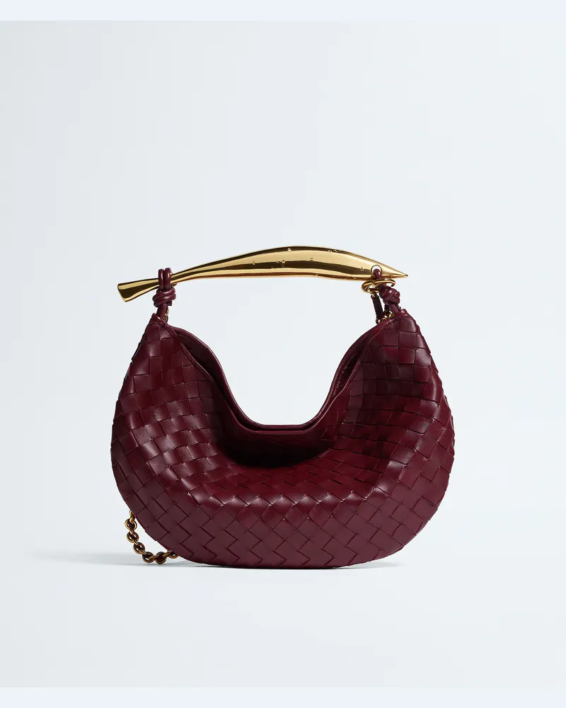Bottega Veneta Sardine Chain - Bordeaux - Damen - 100% Lammleder Bordeaux