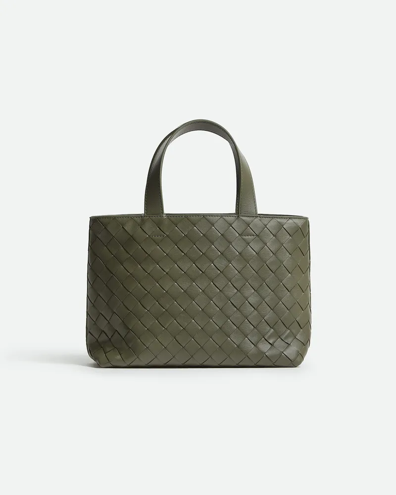 Bottega Veneta Mini Intrecciato Tote Mit Zip - Grün - Herren - 100 % Kalbsleder Grün