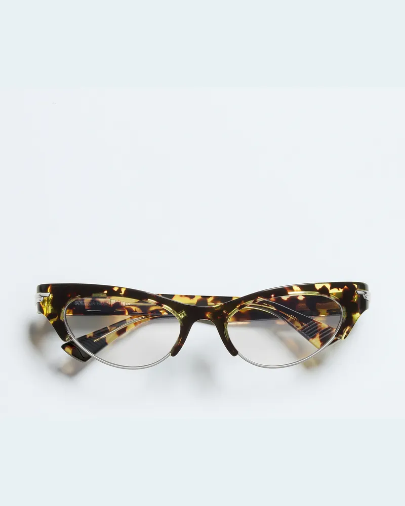 Bottega Veneta Angle Cat-eye Sonnenbrille - Braun - Unisex - 70% Recyceltes Azetat & 30% Metall Braun