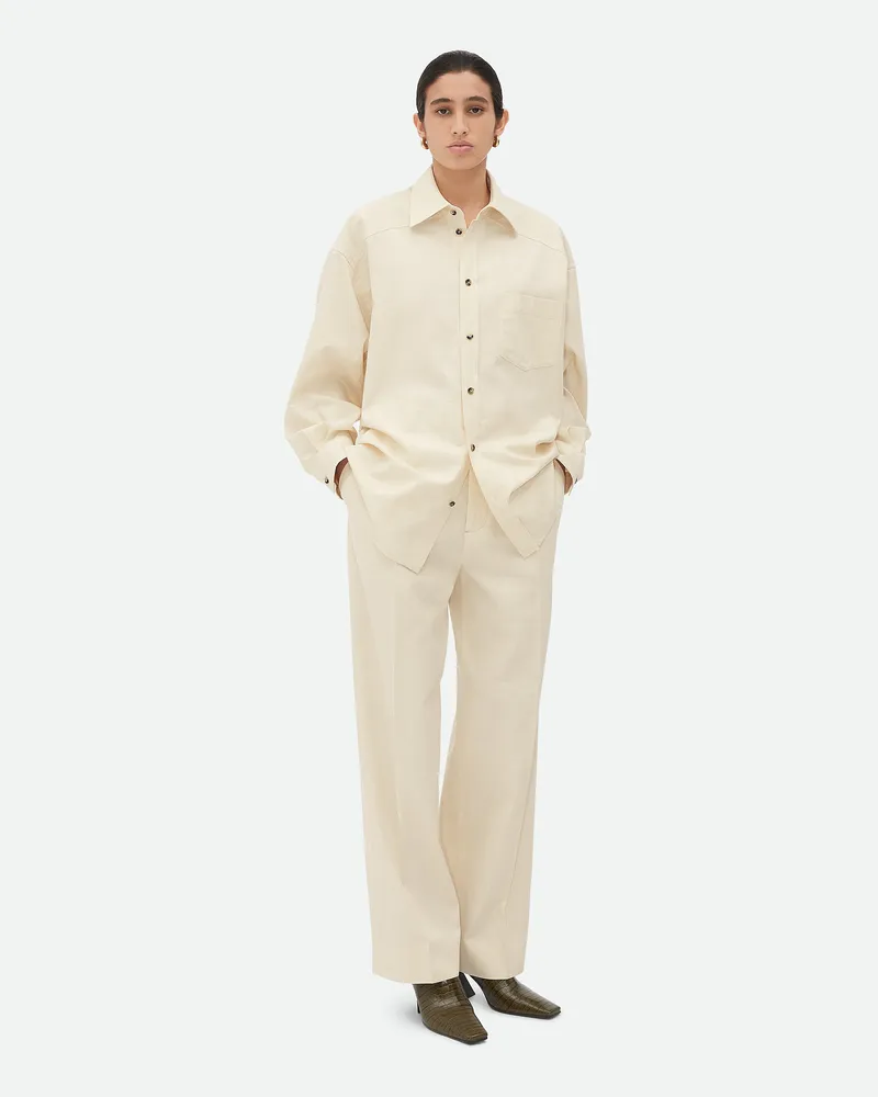 Bottega Veneta Hemd Aus Baumwollpopeline Toile