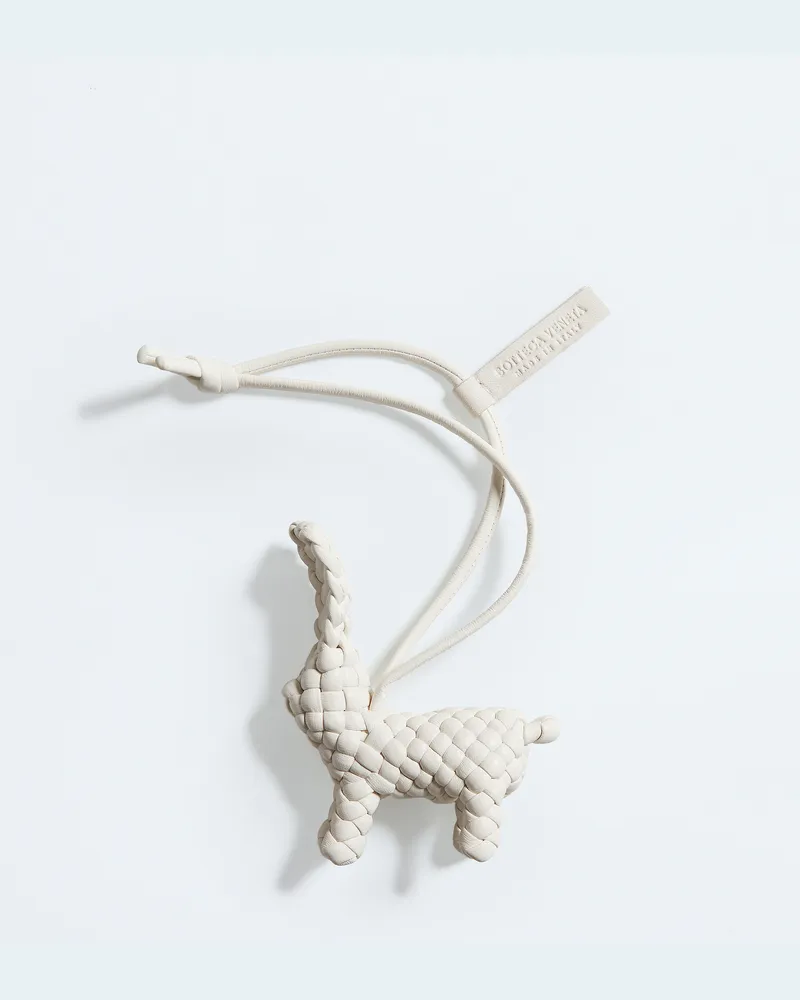 Bottega Veneta Kaninchen-charm - Weiss - Unisex - 100 % Kalbsleder Weiss