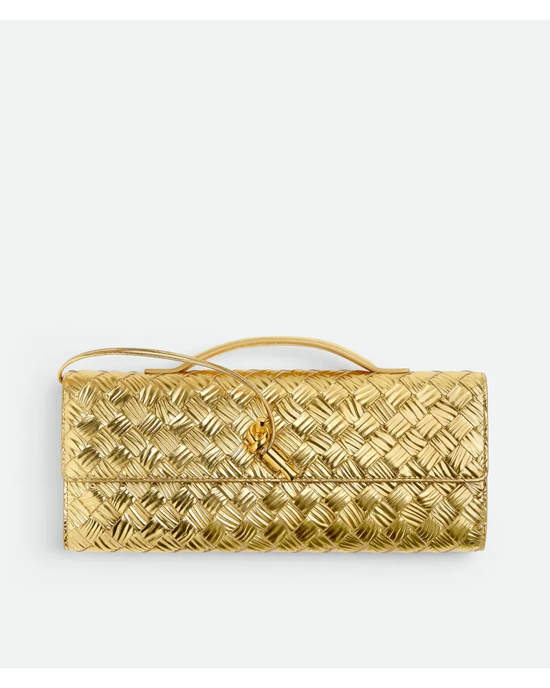 Bottega Veneta Andiamo Clutch - Gold - Damen - 100% Kalbsleder Gold