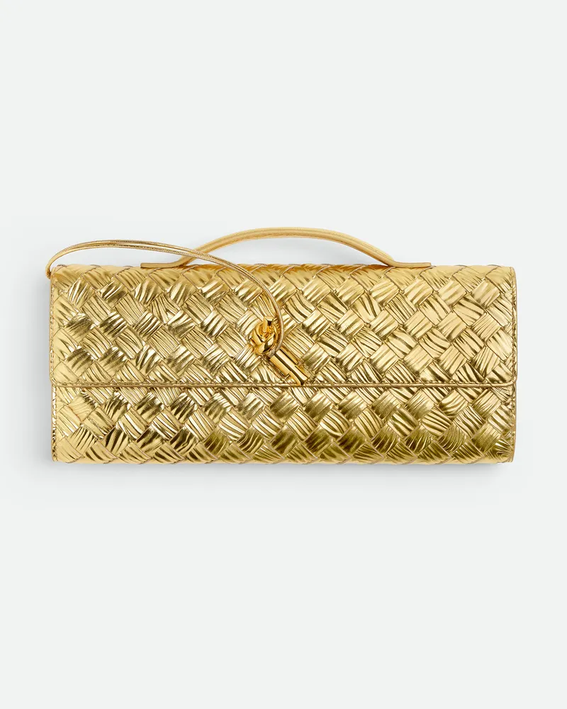 Bottega Veneta Andiamo Clutch Gold
