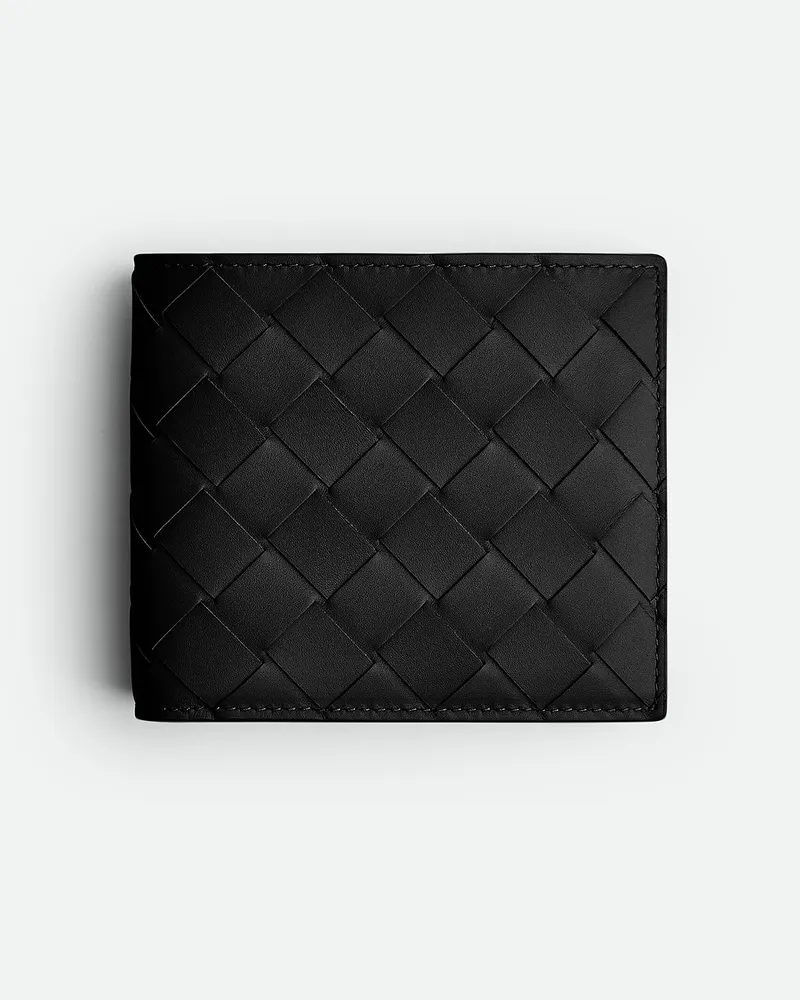 Bottega Veneta Intrecciato Bi-fold Portemonnaie Mit Münzfach - Schwarz - Herren Schwarz