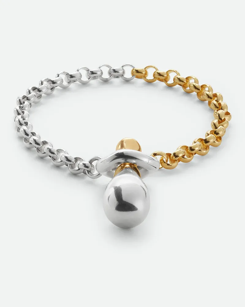 Bottega Veneta Drop Chain Armband Silver
