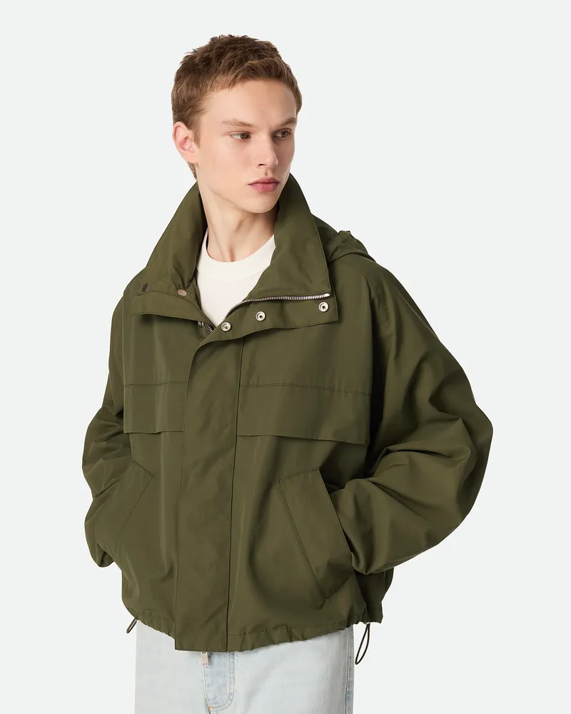 Bottega Veneta Blouson Aus Technischer Baumwolle - Grün - Herren Polyamid, Baumwolle & Polyurethan Grün