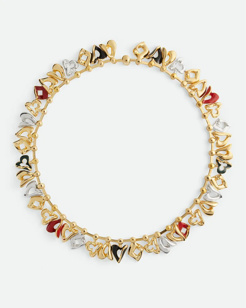 Bottega Veneta Cards Halskette Dark