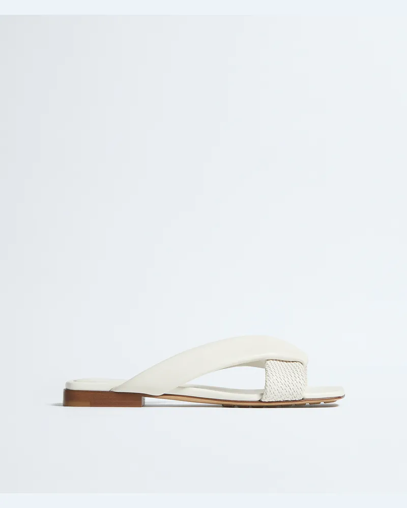 Bottega Veneta Flache Riva Mules-Weiss - Damen Weiss
