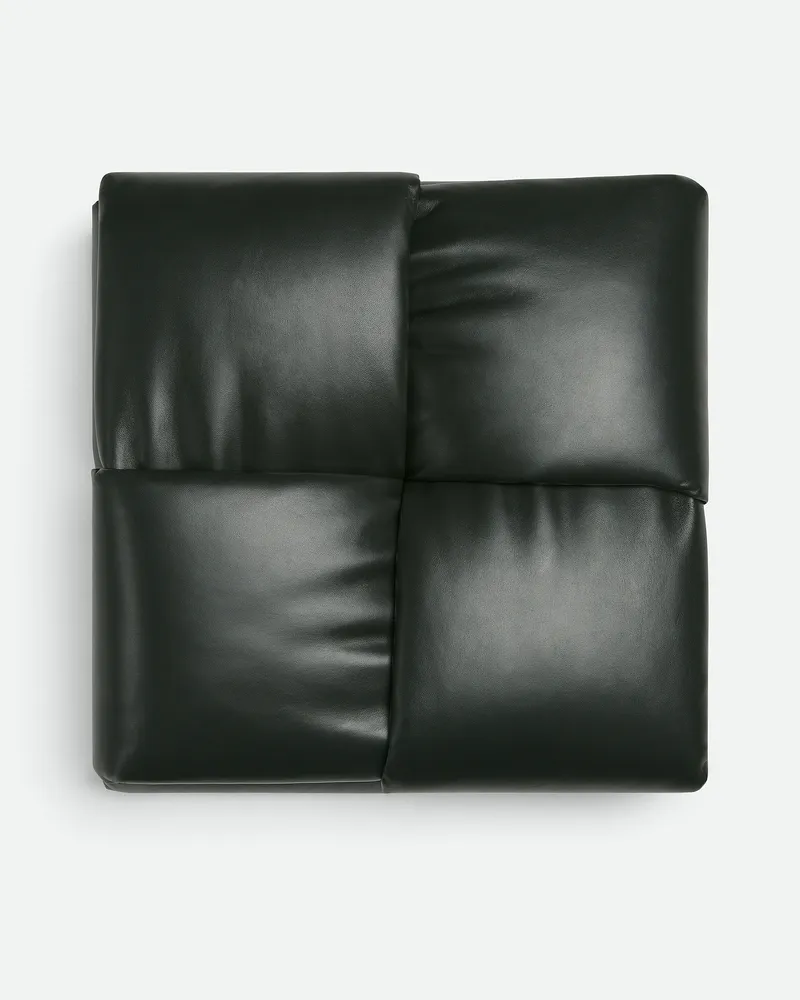 Bottega Veneta Padded Intreccio-kissen - Grün - Unisex - 100% Kalbsleder Grün